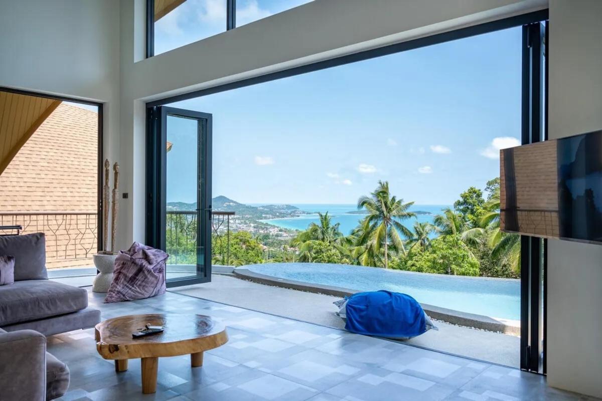 Villa Lola 2Br - Private Infinity Pool & Sea View Bãi biển Chaweng Ngoại thất bức ảnh